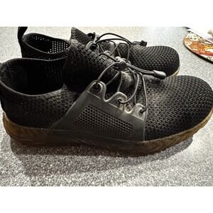Indestructible Ryder Black Shoes Mesh Light Sneaker Steel Toed EUC worn 1x SB5
